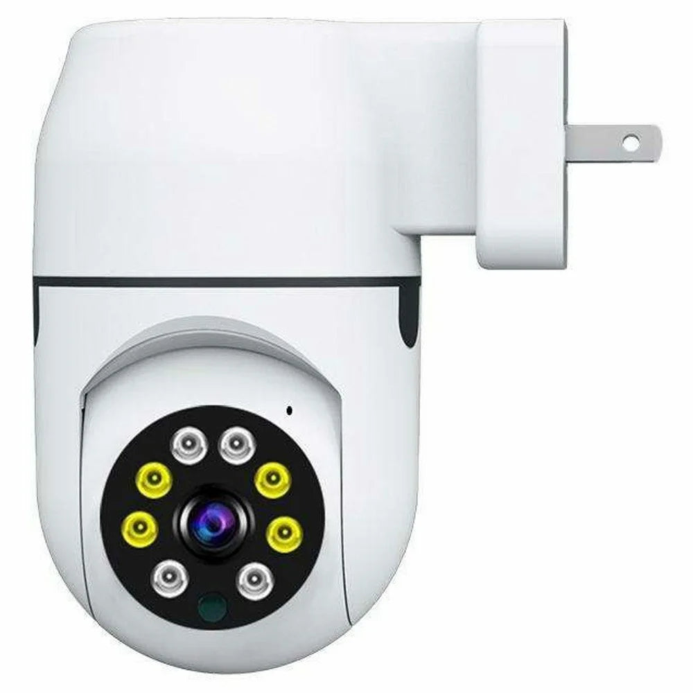 1080P HD WiFi Security Camera Plug-in Night Vision APP Control Camera Support AP / P2P Connection - White, EU Plug - 2