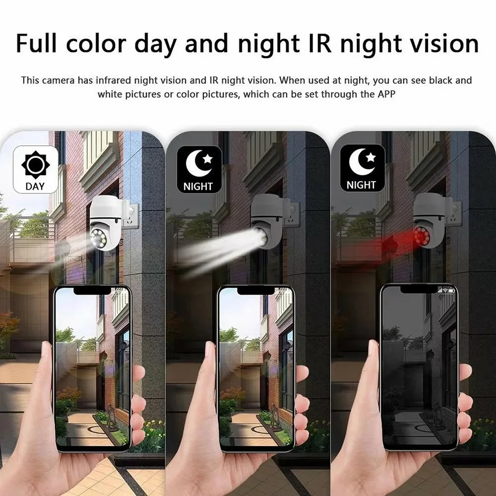 1080P HD WiFi Security Camera Plug-in Night Vision APP Control Camera Support AP / P2P Connection - White, EU Plug - 7