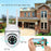 V380 WiFi PTZ Security Camera Night Vision Two Way Audio CMOS Sensor Monitor Camera - EU Plug  /  White - 3