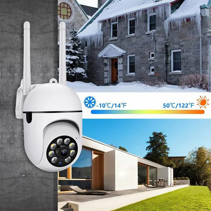 V380 WiFi PTZ Security Camera Night Vision Two Way Audio CMOS Sensor Monitor Camera - EU Plug  /  White - 5