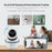 Two Way Audio Baby Monitor WiFi Camera 355 Degree Intelligent Security Camera with Microphone - White  /  EU Plug - 2