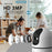 Wireless WiFi 3MP Baby Monitor Two Way Talk Humanoid Detection One Click Call Night Vision Security Camera - White  /  EU Plug - 5