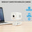 1080P Indoor IP Camera Wireless WiFi Security Camera with Night Vision / Two Way Audio - White - 3