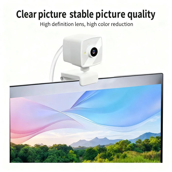 1080P Indoor IP Camera Wireless WiFi Security Camera with Night Vision / Two Way Audio - White - 6