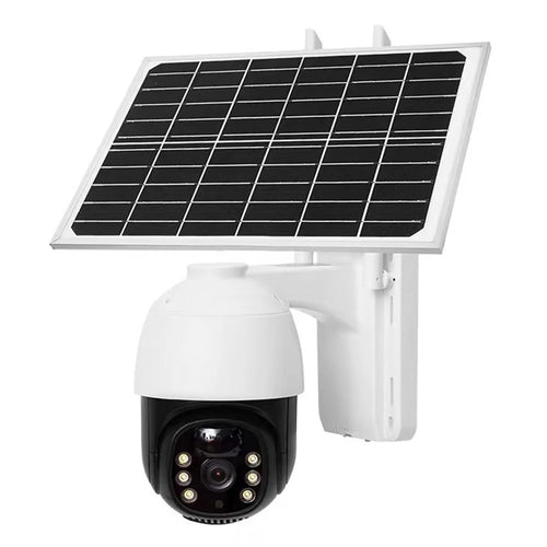 V380 4G Solar Powered PTZ Security Camera PIR Motion Detection Night Vision Outdoor Wireless Surveillance Camera - EU Version - 1