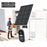 T98 WiFi Tuya APP Control Camera Solar Powered Night Vision AI Digital NVR Cloud 2K 3MP Security Camera, 3.7V 5200mAh - White  /  EU Plug - 2
