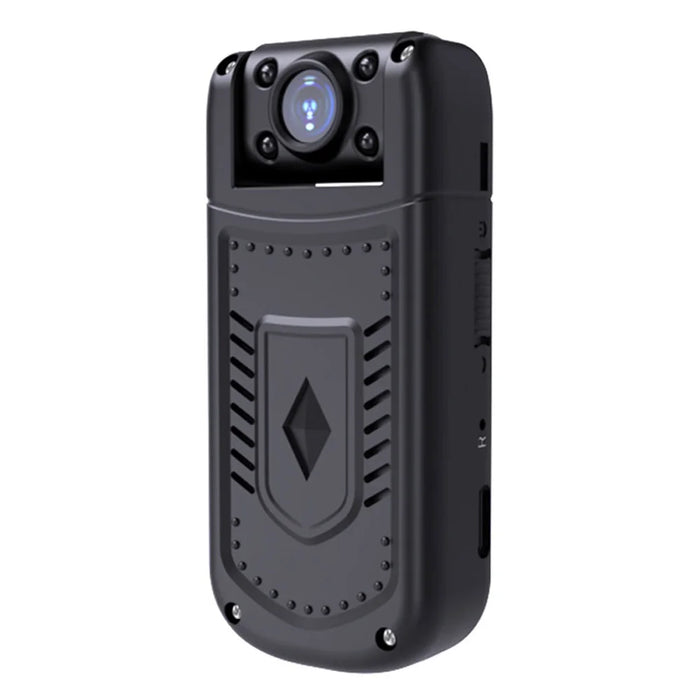 MD36 WiFi Security Camera HD 1080P Night Vision Wide Angle Cycling Recorder with Back Clip - Black - 1