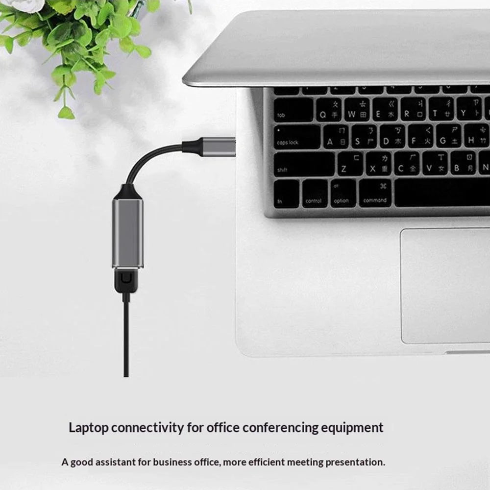 HC-61 USB-C to HD Cable 4K / 60Hz Adapter for Phone Laptop Tablet to TV Projector Screen Mirroring HD Video Audio Sync - 3