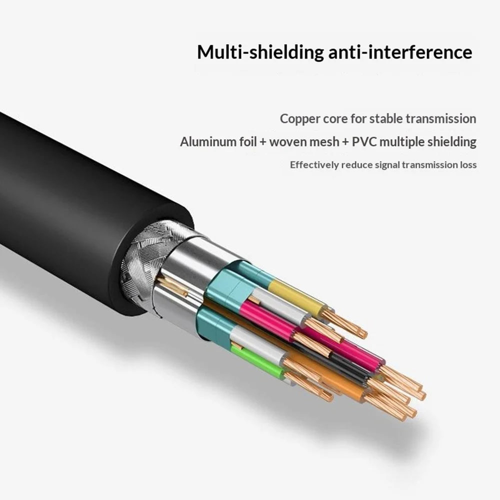 HC-61 USB-C to HD Cable 4K / 60Hz Adapter for Phone Laptop Tablet to TV Projector Screen Mirroring HD Video Audio Sync - 7
