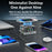 WLX-R8A 9 in 1 Smart Display 140W Fast Charger for Phone/Tablet/Laptop Desktop Charging Station with Wireless Charger - US Plug - 3