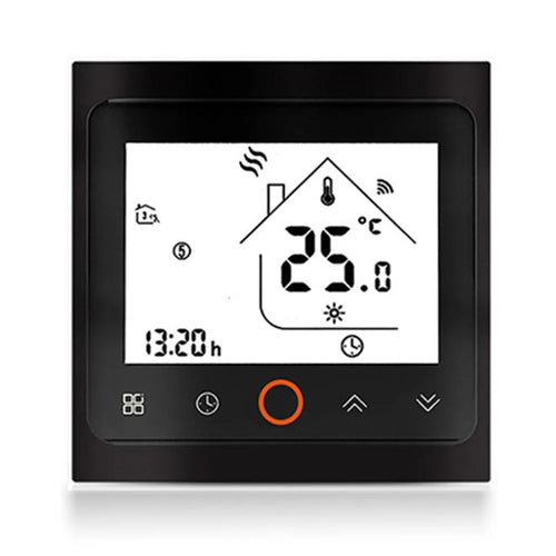 BHT-002GBLZB ZigBee Smart Thermostat Precise Temperature Control LCD Touch Screen Heating Controller - Black - 1