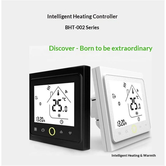 BHT-002GBLZB ZigBee Smart Thermostat Precise Temperature Control LCD Touch Screen Heating Controller - Black - 3