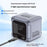 BK-126D 6 USB-C + 2 USB-A 8-Port GaN Desktop Charger 140W Fast Charging Station with Colorful LCD Screen - EU Plug - 6