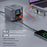 HW866 100W Fast Charging Desktop Station LCD Display GaN Multi-Port Charger with 2 Retractable Type-C Cables - EU Plug - 5