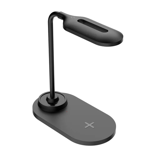 Desk Lamp with 15W Fast Charging Wireless Charger Eye-Care LED Night Light for Office Study - Black - 1