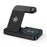 Foldable Wireless Charger Stand for Phone/Watch/Earbuds 15W Fast Charging Station - Black - 1