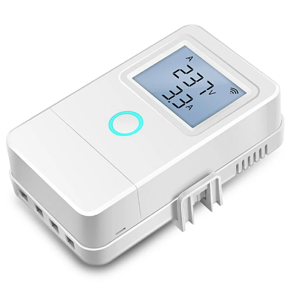 PW03 3-Phase WiFi Smart Energy Meter with LCD Display Temperature Alarm Smart Energy Monitor for Home Industrial - 2