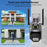 V380 WiFi Dual Lens Dual Screen Security Camera 2MP+2MP HD Outdoor Wireless PTZ IP Surveilance Camera with Night Vision - EU Plug - 3