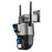V380 4G Dual Lens Dual Screen Security Camera 2MP+2MP HD Outdoor Wireless PTZ IP Surveilance Camera with Night Vision - EU Plug - 1