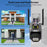 V380 4G Dual Lens Dual Screen Security Camera 2MP+2MP HD Outdoor Wireless PTZ IP Surveilance Camera with Night Vision - EU Plug - 3