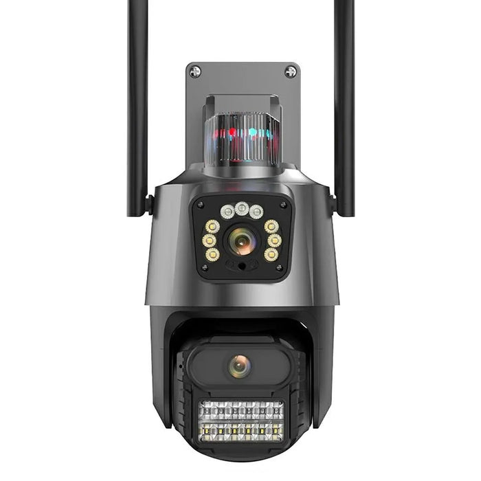 V380 4G Dual Lens Dual Screen Security Camera 2MP+2MP HD Outdoor Wireless PTZ IP Surveilance Camera with Night Vision - EU Plug - 5