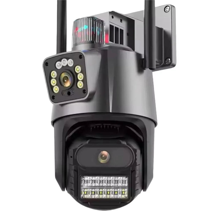 V380 4G Dual Lens Dual Screen Security Camera 2MP+2MP HD Outdoor Wireless PTZ IP Surveilance Camera with Night Vision - EU Plug - 6
