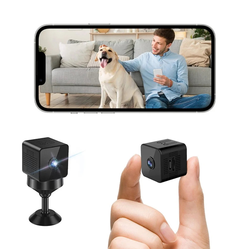 X1S Mini Cube Camera 1080P Wireless Security Camera Night Vision Motion Detection Surveillance Camera for Baby Pet Monitoring (No Memory Card) - 1