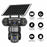 V380 Solar Security Camera IP66 Waterproof 3 Lens 4G Outdoor PTZ 6MP Surveillance Camera - 2