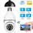 E27 Bulb Camera 360 Degree Pan 1080P Full HD Wireless Security Monitor Night Vision WiFi Camera - White - 2