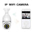 E27 Bulb Camera 360 Degree Pan 1080P Full HD Wireless Security Monitor Night Vision WiFi Camera - White - 4