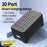 WLX-268F USB-A + Type-C 30-Port Charging Station 30W Fast Charging Desktop Charger Hub for Phone Tablet - US Plug - 2