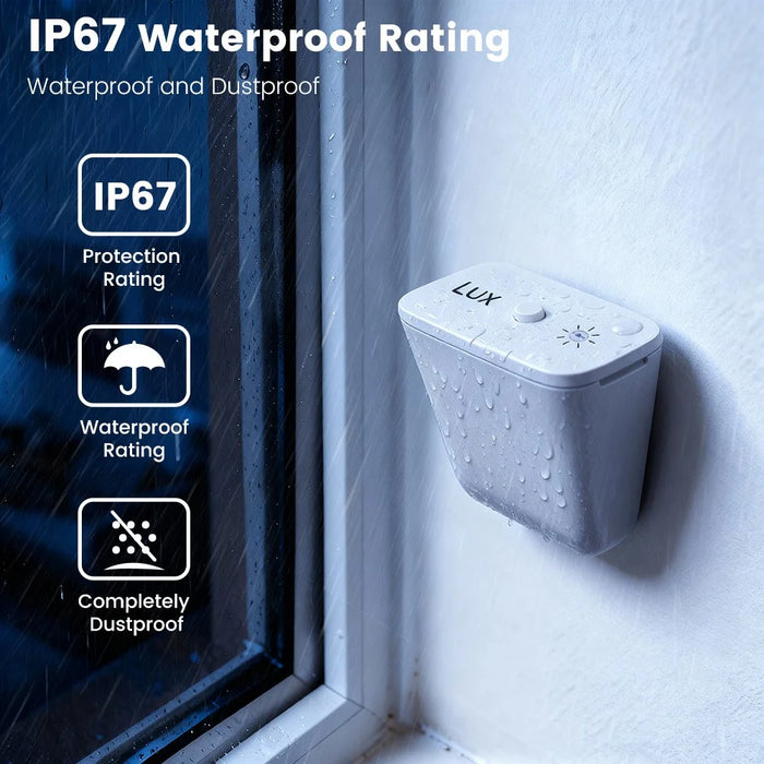 MG-GZ100-W-ZIG Zigbee Light Sensor IP67 Waterproof Wireless Illumination Detector Brightness Sensing Device for Smart Curtain Lighting Control - White - 7