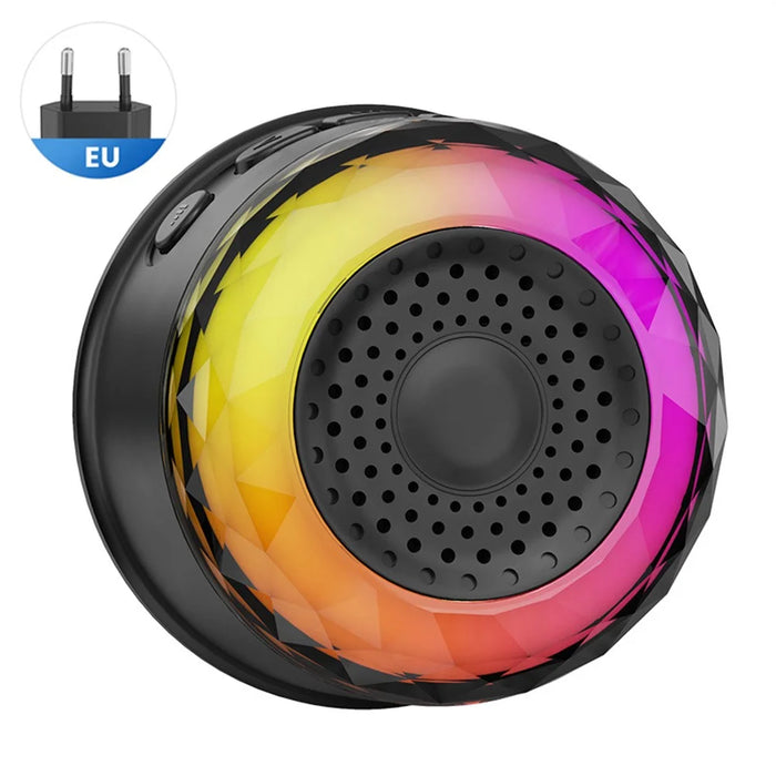 MG-BJQ001 Smart WiFi Siren Alarm 105dB Plug-In Security Alarm Sensor with 24 Voice Alerts and RGB Warning Light - Black  /  EU Plug - 2