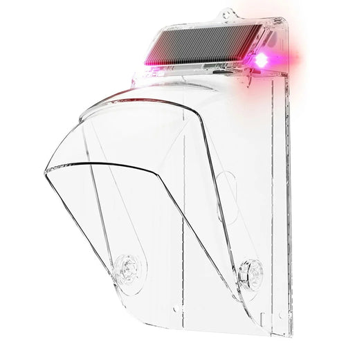 MG-FSG104-W  Solar-Powered WiFi Smart Doorbell Anti-Theft Alarm Mounting Bracket Rain Sensor Waterproof Camera Protection Cover Shield - Transparent - 1