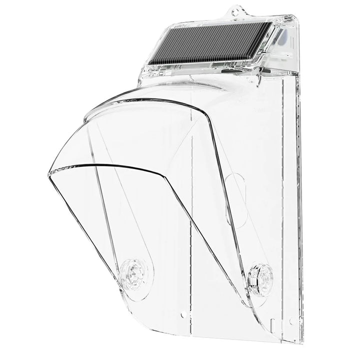 MG-FSG104-W  Solar-Powered WiFi Smart Doorbell Anti-Theft Alarm Mounting Bracket Rain Sensor Waterproof Camera Protection Cover Shield - Transparent - 2