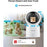 ZOSI C519M 4MP Smart WiFi Security Camera 360 Degree Pan 90 Degree Tilt 1.44 Inch Screen Two-way Video Call Person Detection Night Vision Safety Camera for Home Baby Pet Monitor - White - 4