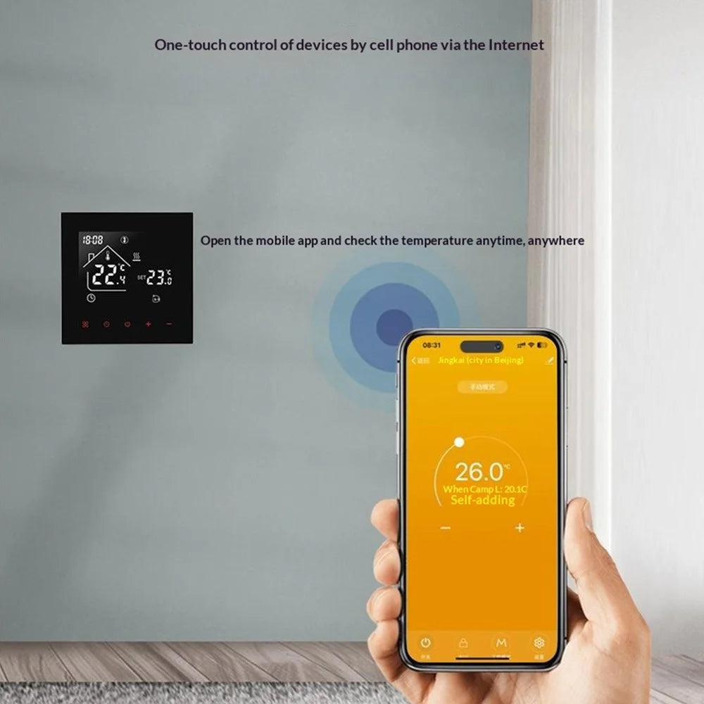 G811 Smart Underfloor Heating Thermostat Voice Control 7-Day Programmable WiFi Digital Temperature Controller - Hydronic Underfloor Heating - 3