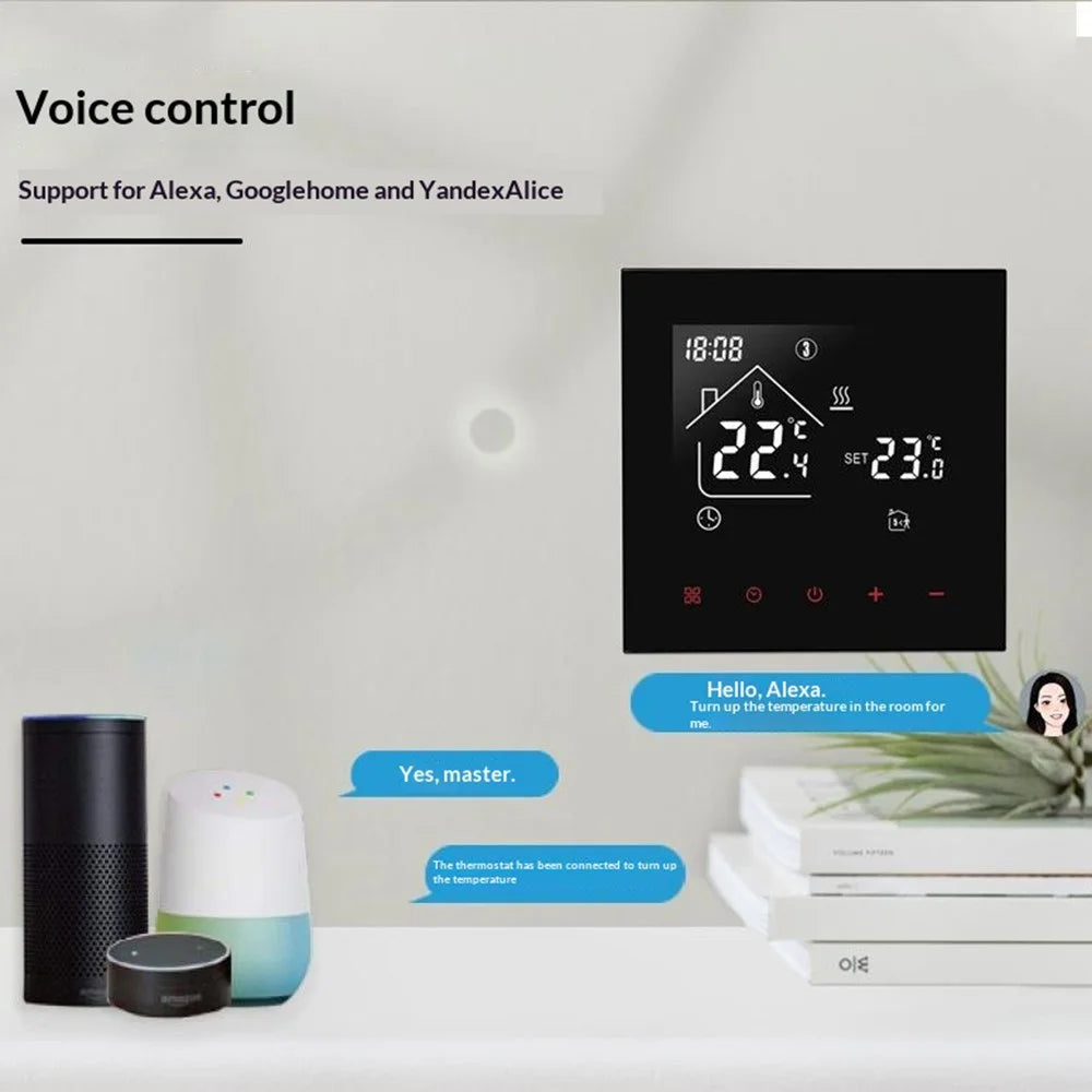 G811 Smart Underfloor Heating Thermostat Voice Control 7-Day Programmable WiFi Digital Temperature Controller - Hydronic Underfloor Heating - 5