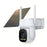 V380 Solar Powered Security Camera Night Vision 3MP HD Outdoor WiFi Surveillance PTZ Camera - White - 1