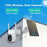V380 Solar Powered Security Camera Night Vision 3MP HD Outdoor WiFi Surveillance PTZ Camera - White - 2