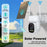 V380 Solar Powered Security Camera Night Vision 3MP HD Outdoor WiFi Surveillance PTZ Camera - White - 4