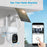 V380 Solar Powered Security Camera Night Vision 3MP HD Outdoor WiFi Surveillance PTZ Camera - White - 5