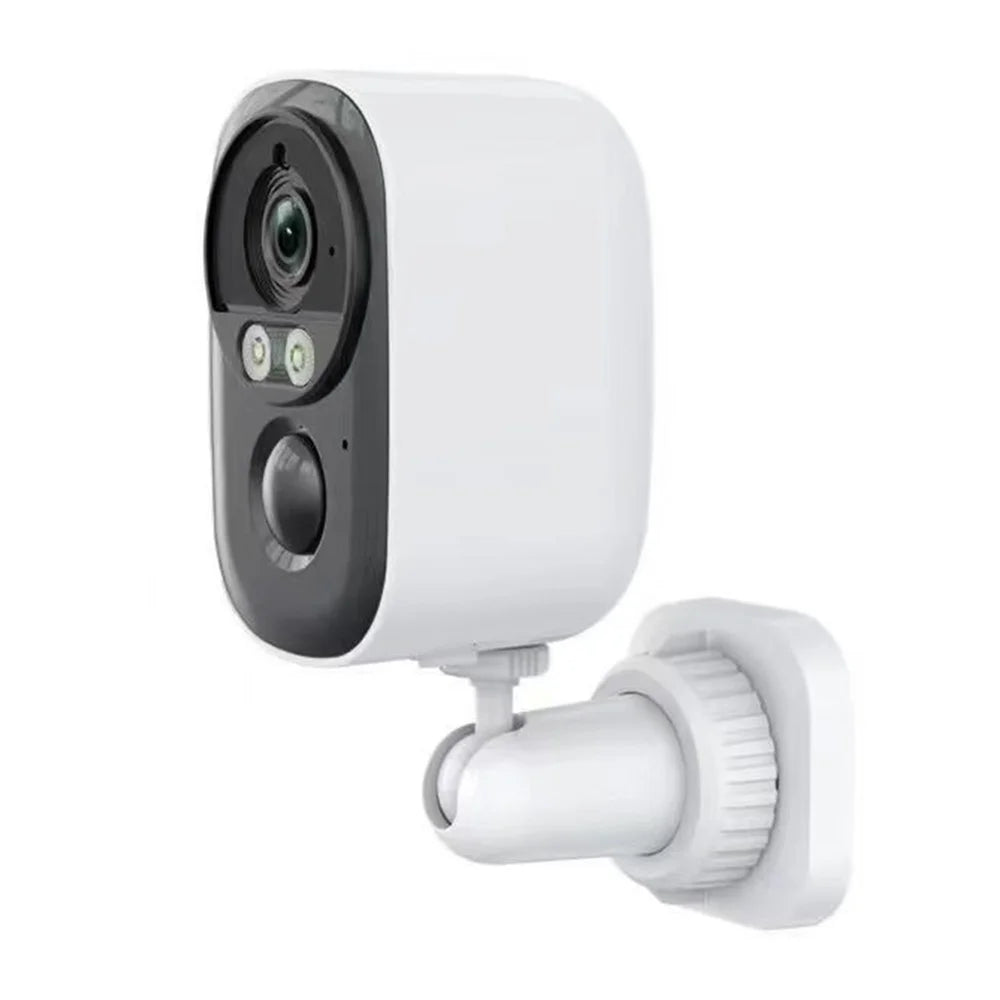 D1 3MP Solar Security Camera Wireless WiFi 4K HD Battery Powered Two Way Audio Color Night Vision Outdoor Camera - White - 1