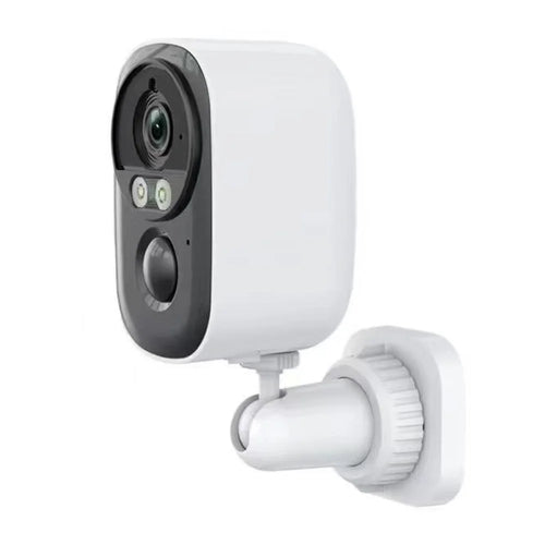D1 3MP Solar Security Camera Wireless WiFi 4K HD Battery Powered Two Way Audio Color Night Vision Outdoor Camera - White - 1
