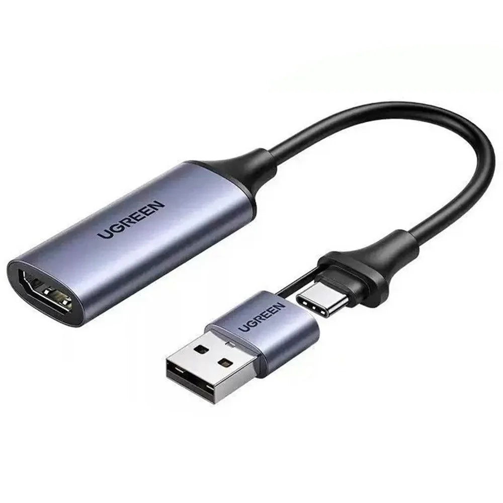 UGREEN 40189 CM489 HD Video Capture Card USB-A + Type-C Dual Interface 4K Input 1080P Output - 1