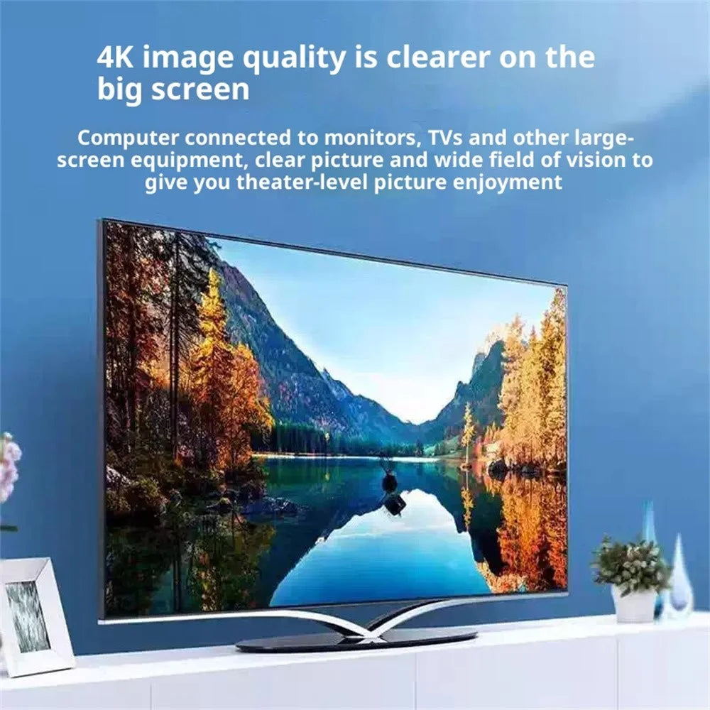 UGREEN MM137 70694 DP to HD Adapter Cable 4K 60Hz DisplayPort Male to HD Female Converter - Black - 3