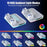 8043 Cooling Stand Dual Controller Charging Station for PS5  /  PS5 Slim  /  PS5 Pro RGB LED Lights Game Storage Rack - White - 4