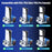8043 Cooling Stand Dual Controller Charging Station for PS5  /  PS5 Slim  /  PS5 Pro RGB LED Lights Game Storage Rack - White - 6