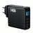 140W GaN Wall Charger with TFT Display 3 USB-C + 1 USB-A Fast Charging Power Adapter, EU Plug - Black - 1