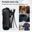 mz02 4K Mini Action Camera 156 Degree Wide Angle WiFi 6-Axis Gyro Stabilization IP65 Waterproof Sports Camera with Type-C Cable (No Memory Card) - Black - 6